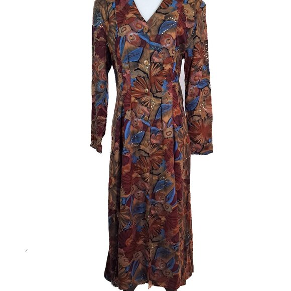 One of Kind Unique Vintage 90s Button up dress Like New! - Picture 5 of 5